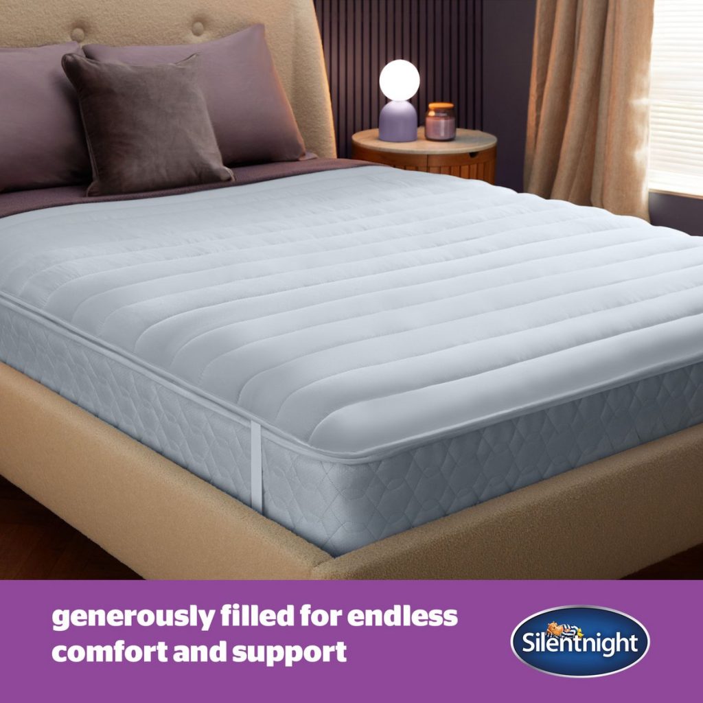Silentnight Deep Sleep 2.5cm topper on a bed