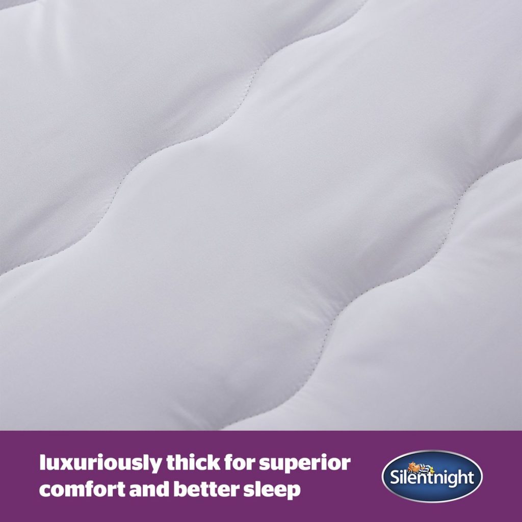Soft quilted surface of the Silentnight Soft Like Down topper