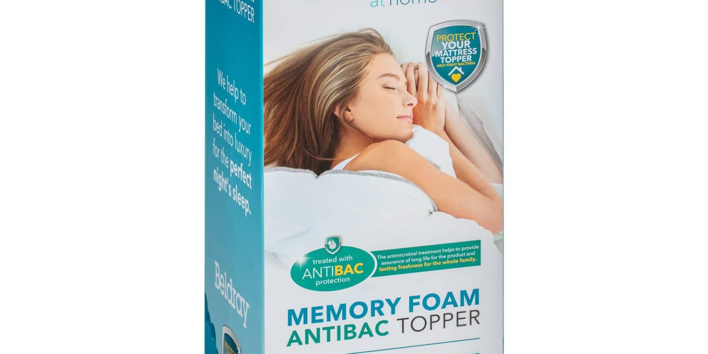 Beldray Memory Foam Antibac Mattress Topper