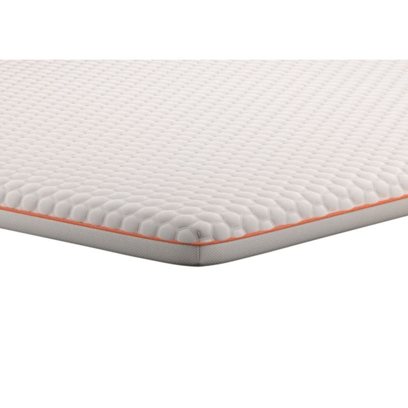 Dormeo Octasmart Plus topper surface and orange edge trim