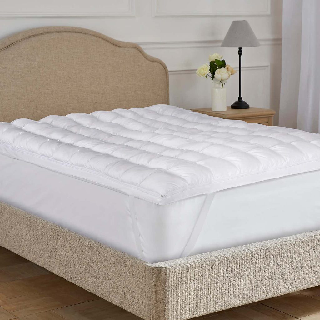 Dorma Dream Dual Layer Mattress Topper on a double bed