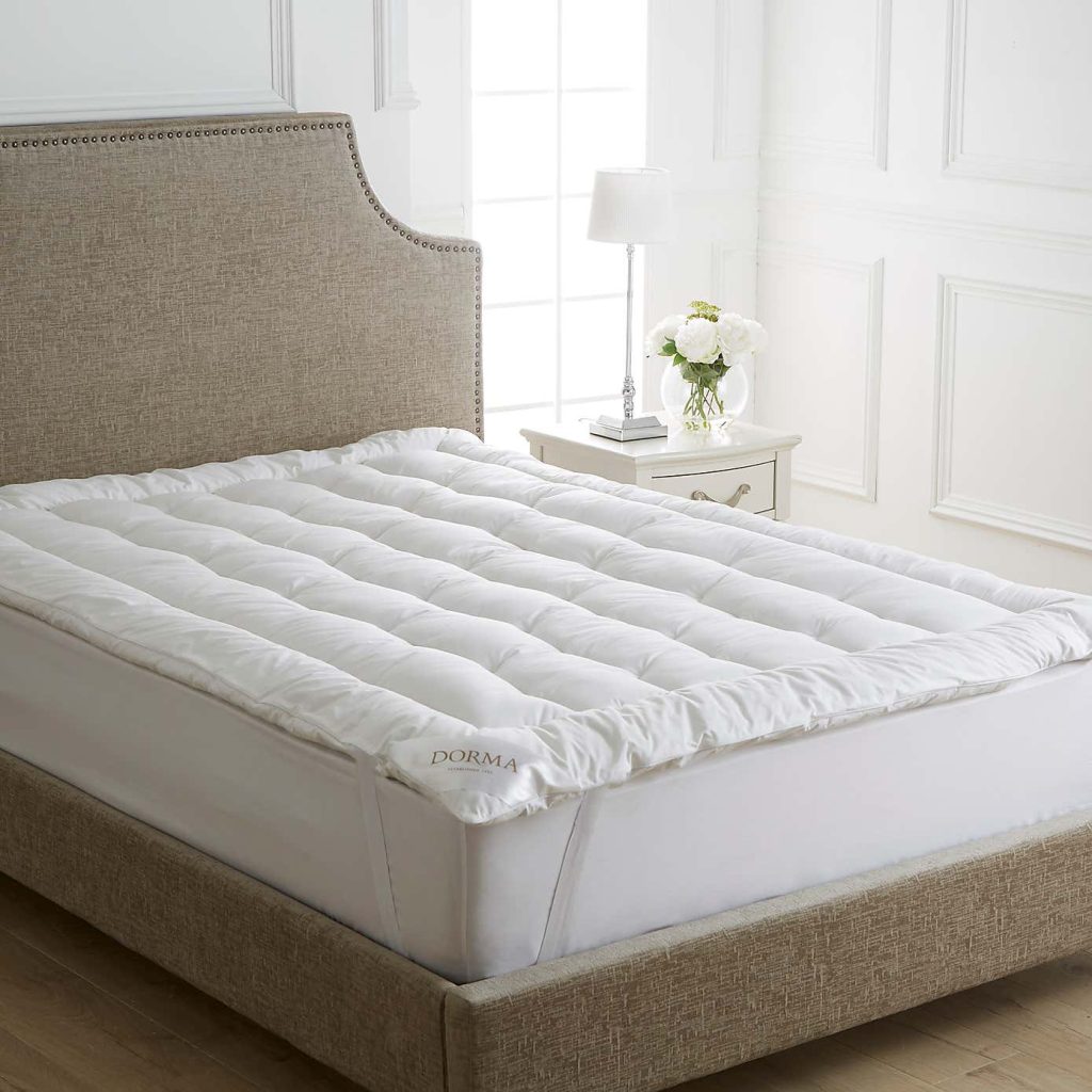 Dorma Sumptuous Soft Down Like Mattress Topper on a double bed