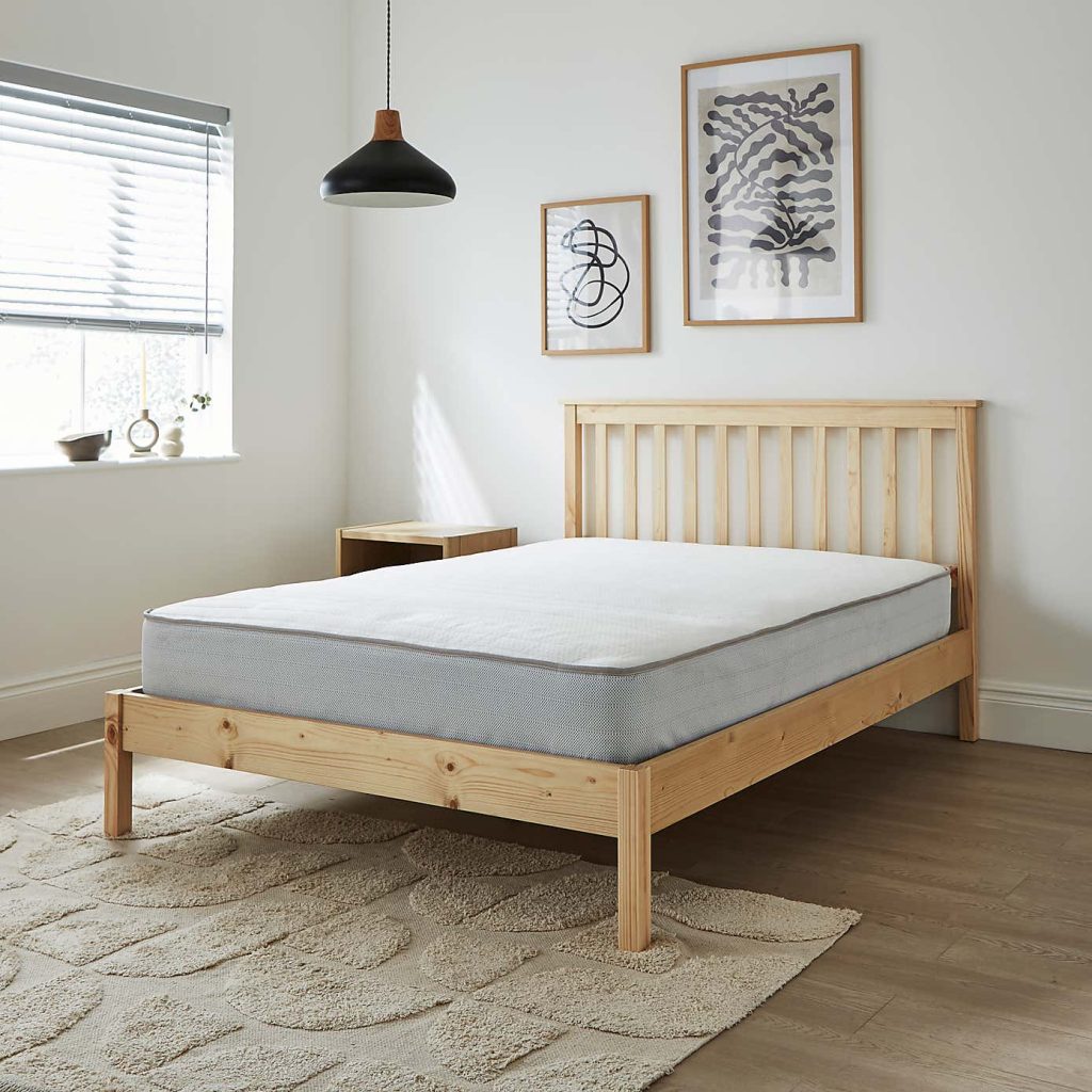 Dunelm Rolled Memory Foam 800 Pocket Sprung Hybrid Mattress, 19cm