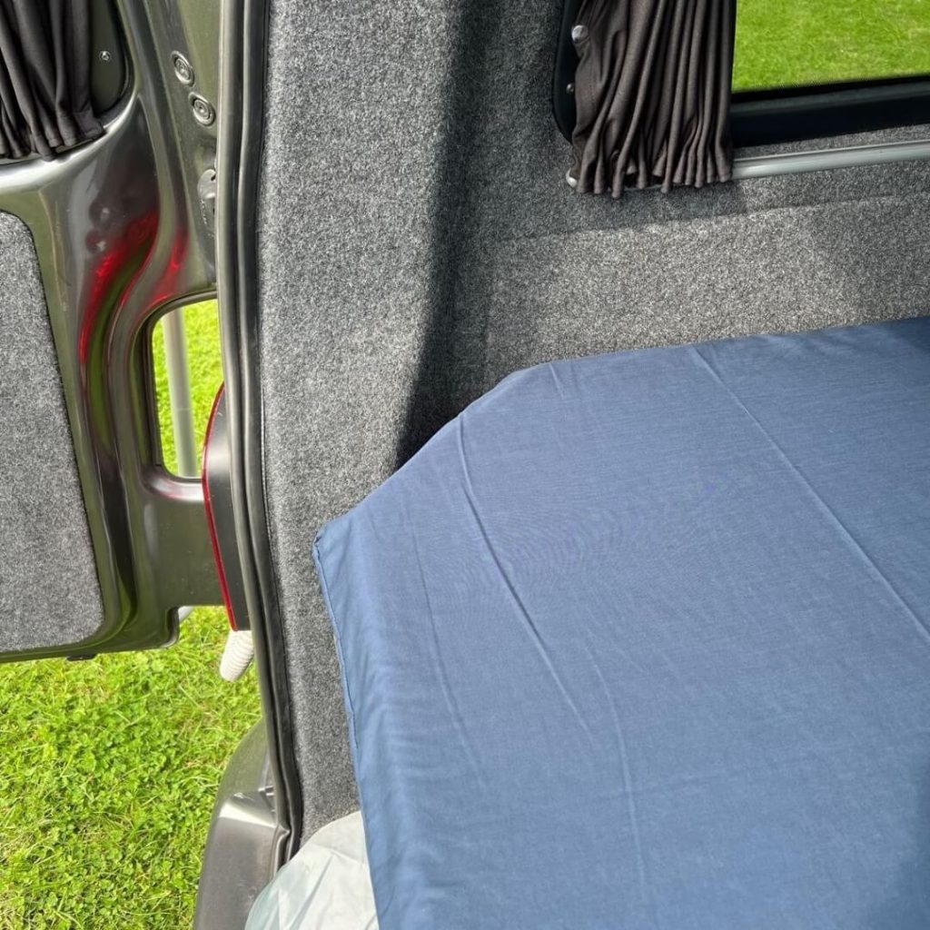 Duvalay campervan topper cut out on white