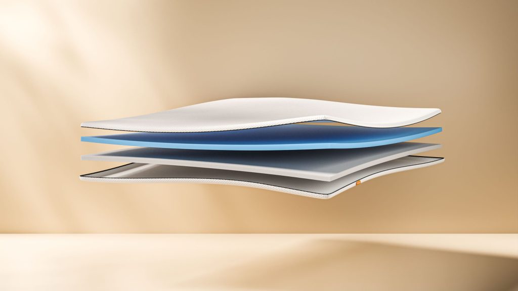 Exploded view of the Emma Original Topper foam layers