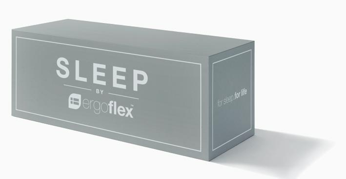 Ergoflex delivery box for the rolled 5G mattress