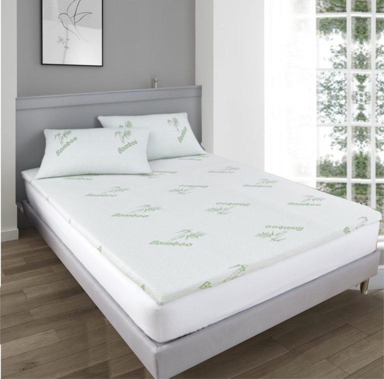 Ezysleep 2 Inch Soft Bamboo Bounce Back Foam Mattress Topper