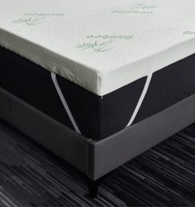 Ezysleep 2 Inch Soft Bamboo Bounce Back Foam Mattress Topper
