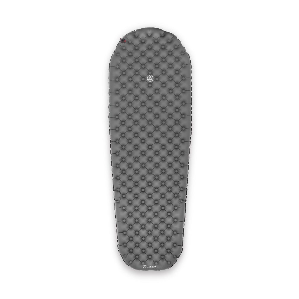 Tapered Zenbivy Flex Air Mattress seen from above