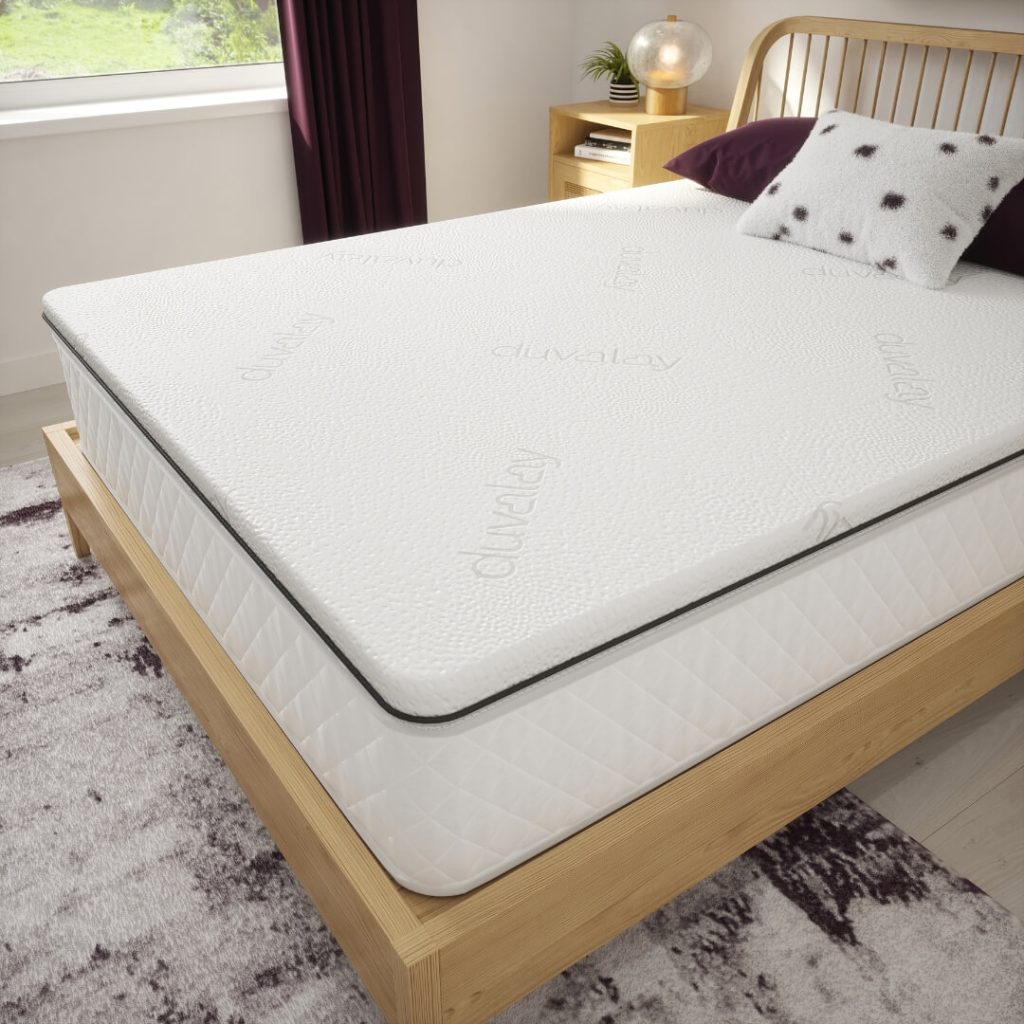 Duvalay Home Mattress Topper angled view