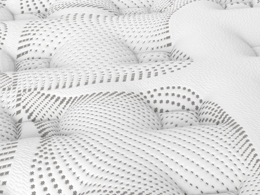 Close-up of the quilted cover on the iGel NanoTech 5000i Plushtop