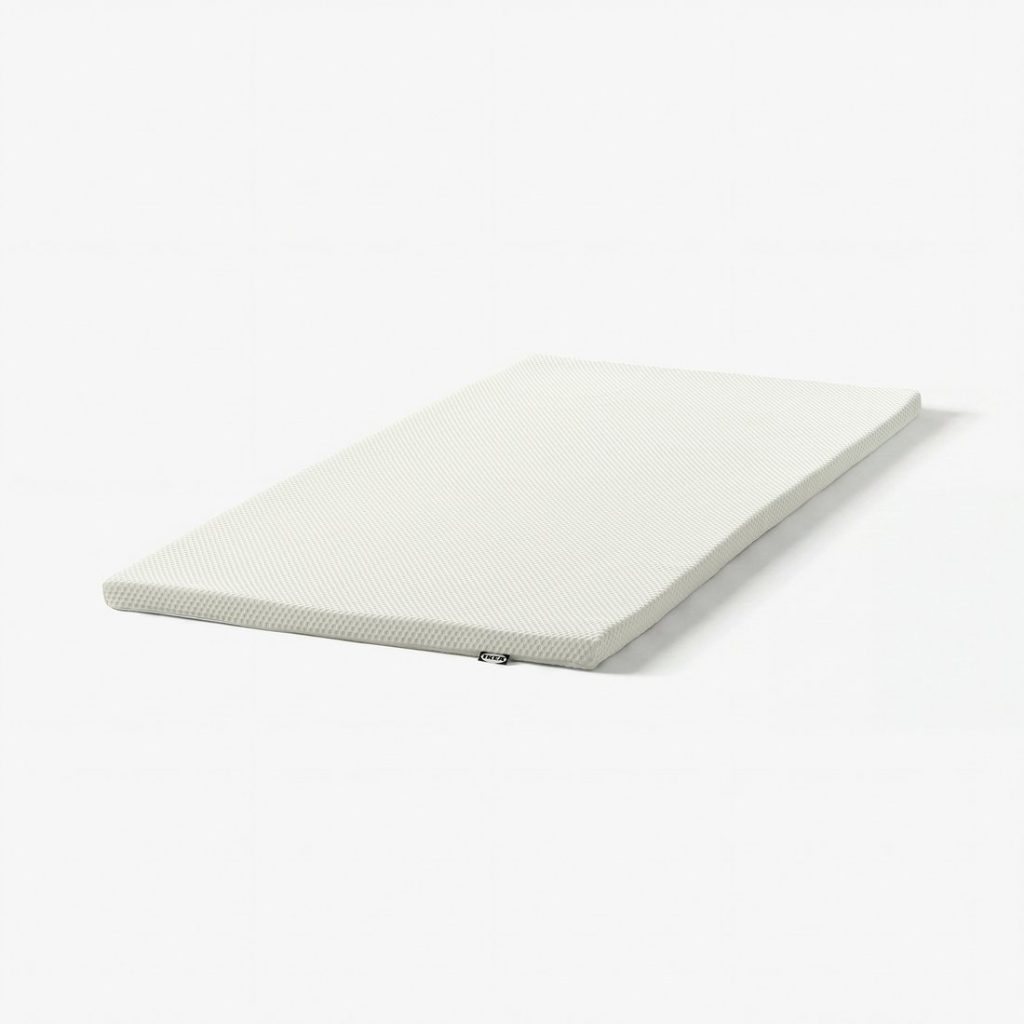IKEA Nordberget memory foam mattress pad, product photo on a white background