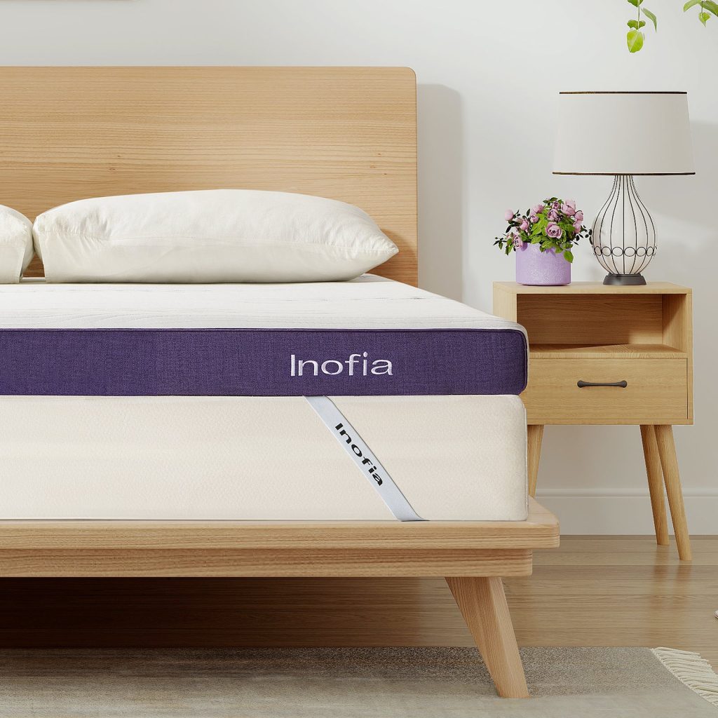 Inofia Cooler Gel Memory Foam Mattress Topper