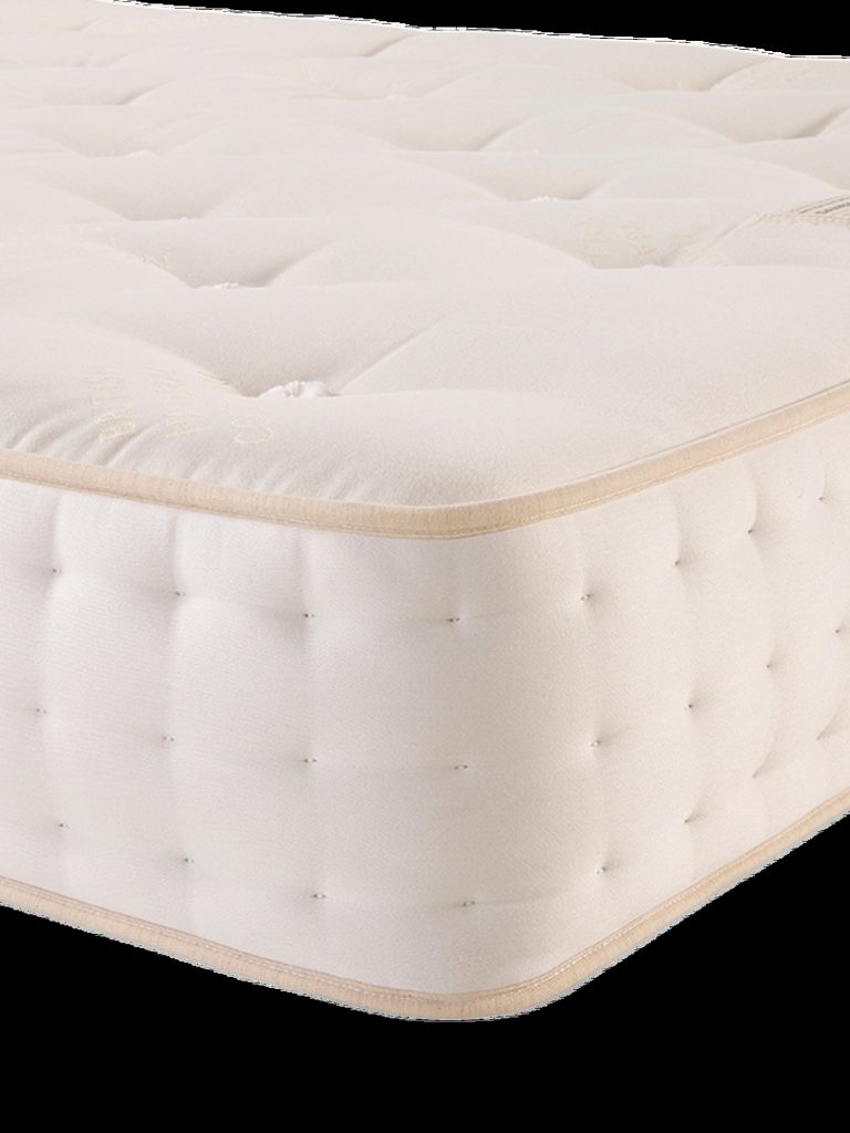 John Lewis Danby Linen 2500 Mattress close-up of the side border stitching