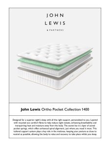 John Lewis Ortho Pocket Collection 1400 Pocket Spring Mattress
