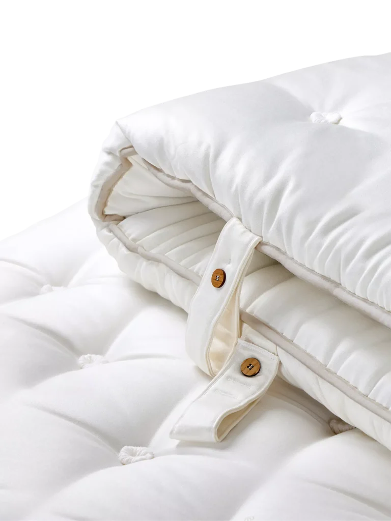 John Lewis Yorkshire Wool 5000 Mattress Enhancer rolled for delivery