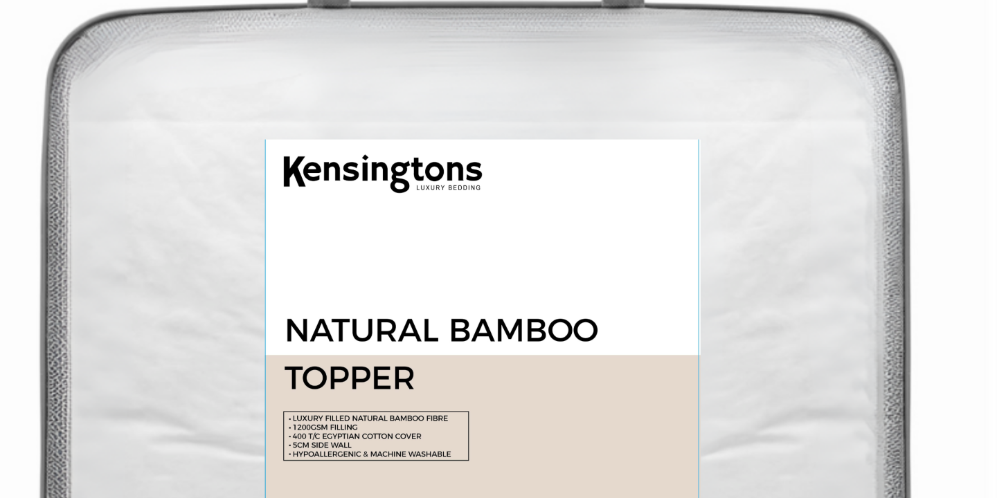 Kensingtons Luxury Bamboo Fibre Filled Mattress Topper