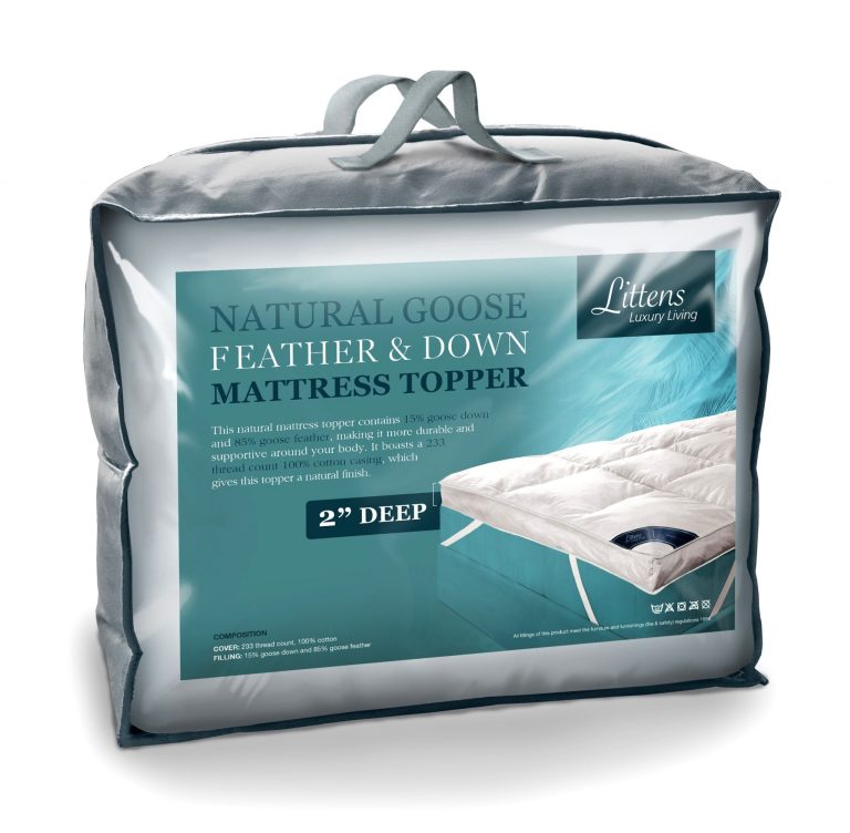 Littens Goose Feather and Down Mattress Topper