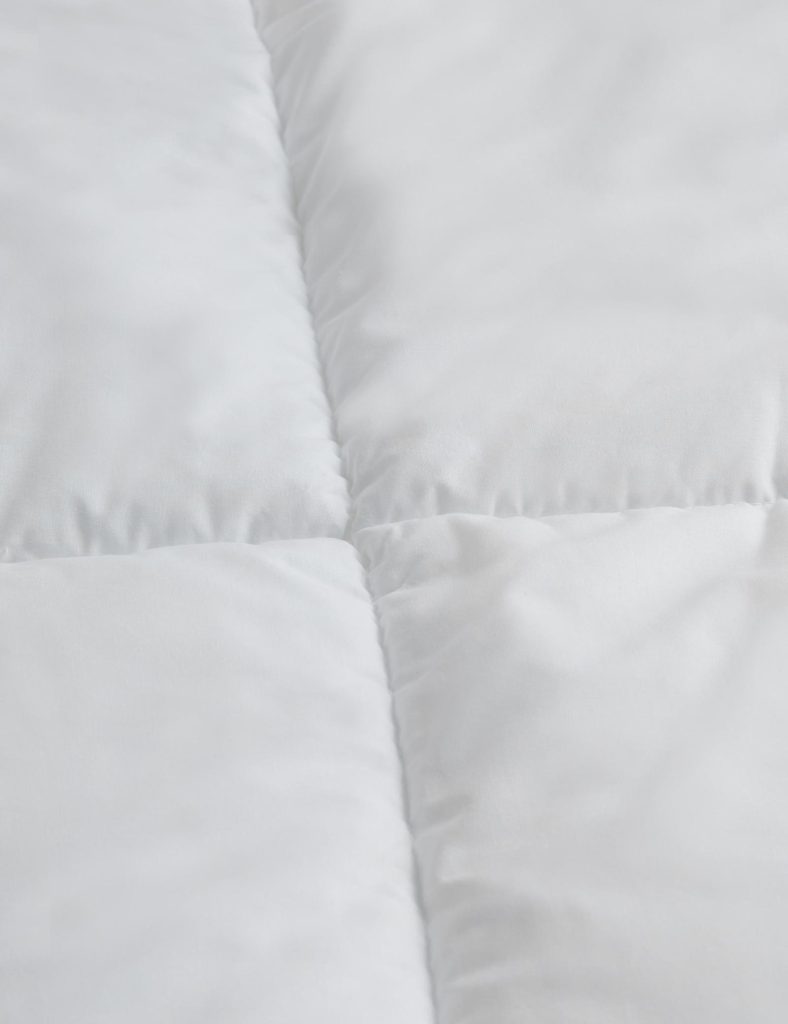 Box quilting on the M&S Luxury Down Alternative Mattress Topper