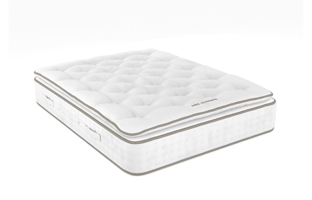 M&S Ultimate 5000 British Wool pillowtop mattress on a white background