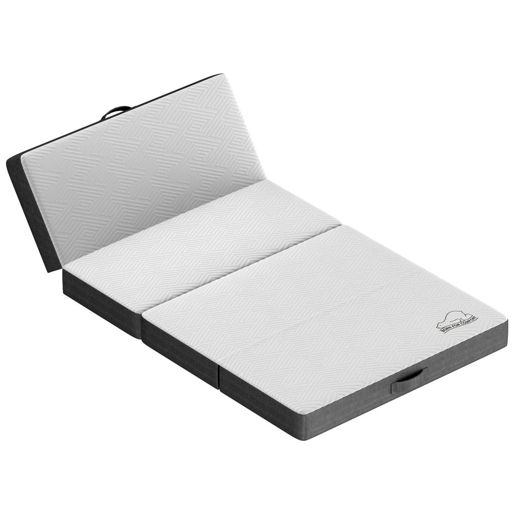 RattanTree four-fold memory foam mattress opened out