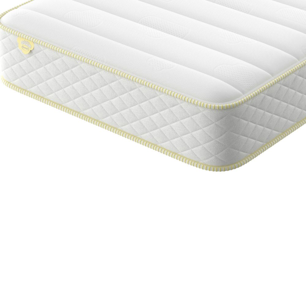 Silentnight Healthy Growth Astro Eco Comfort Pocket mattress, corner showing the quilted border