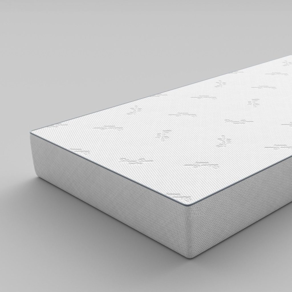 Silver Cross TrueFit Dual-Sided Pocket Spring Cot Bed Mattress close-up of a TrueFit corner
