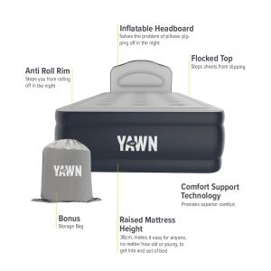 Yawn Air Bed Deluxe with Fitted Sheet