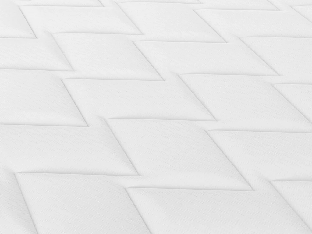 Close-up of the quilted surface of the Bensons Lytham Memory mattress