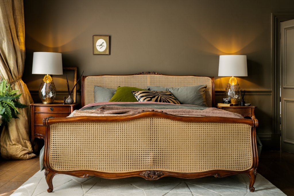 And So To Bed Louis XV Caned Bed