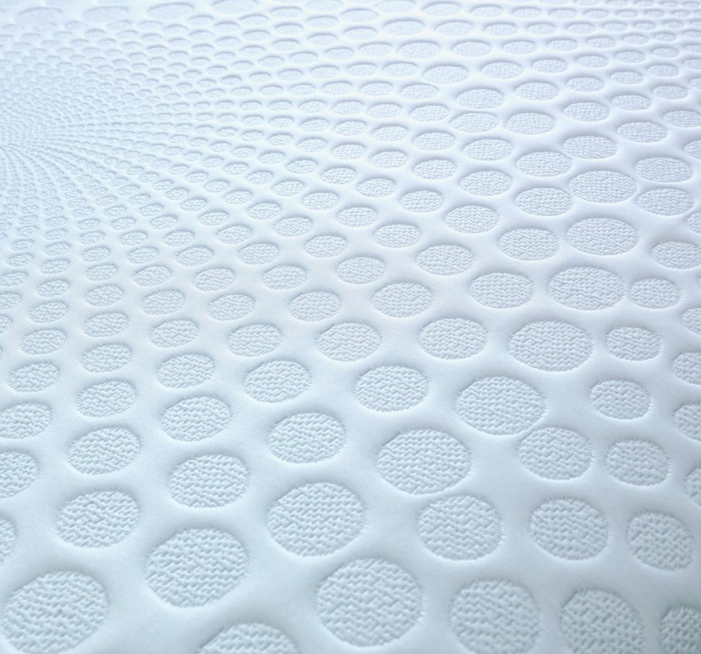 Argos Home Hybrid 2400 Pocket mattress, close-up of the knitted sleep surface