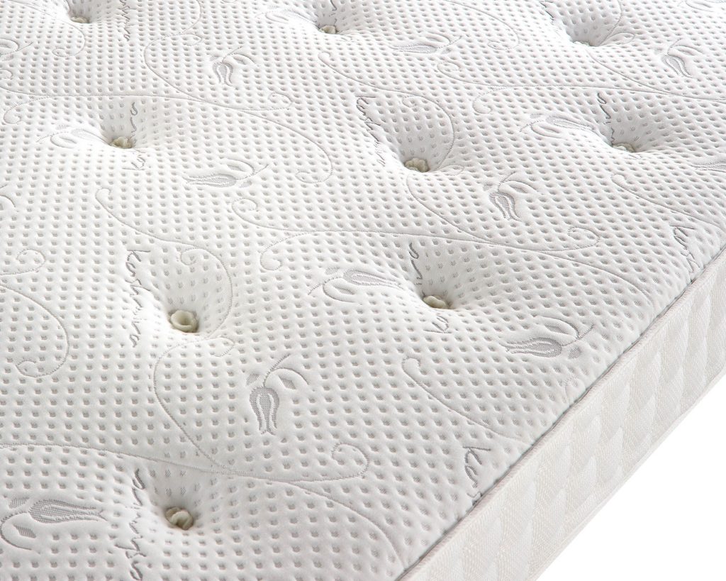 Tufted knitted fabric on the Aspire Cashmere 1000 Pocket+ Dual Sided mattress