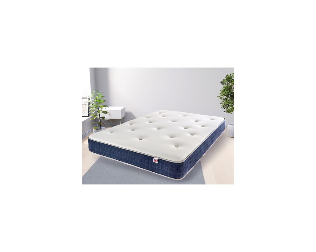 Aspire Pocket+ 1000 Duo Tufted Dual Sided Mattress on the floor of a bright room