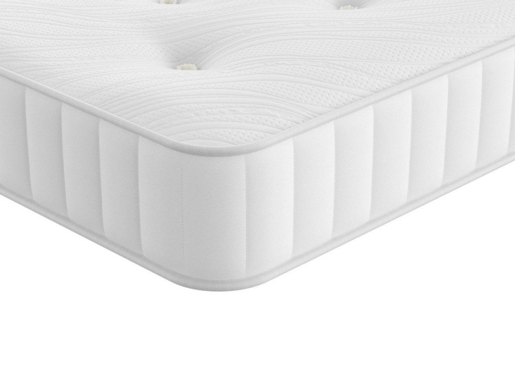 Corner of the Dreams Workshop Braybrook mattress with its panelled side border