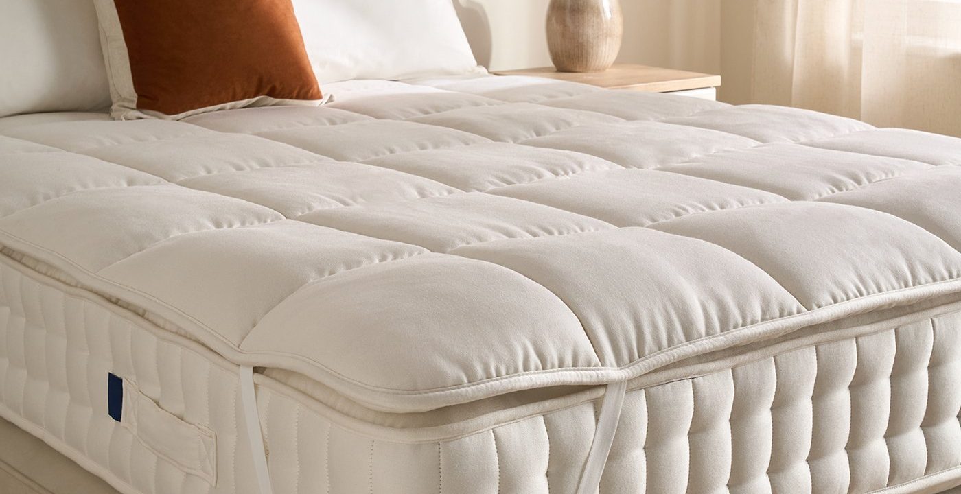Flaxby Quilted Wool Mattress Enhancer