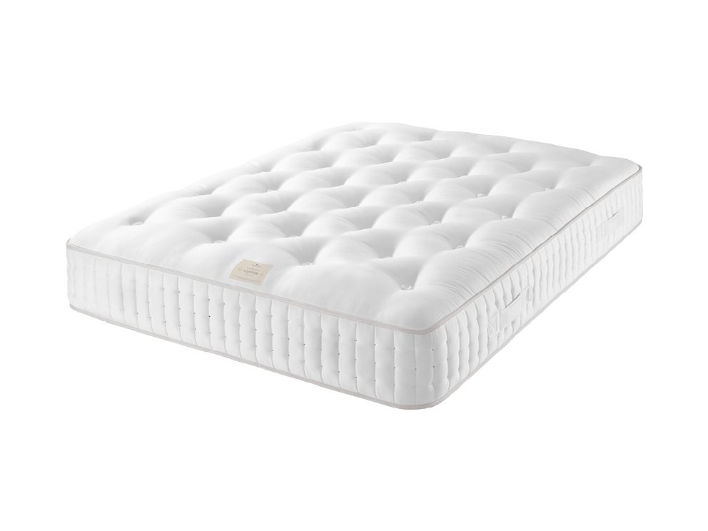 Harrison Spinks Clover 3000 mattress with tufted top on a white background