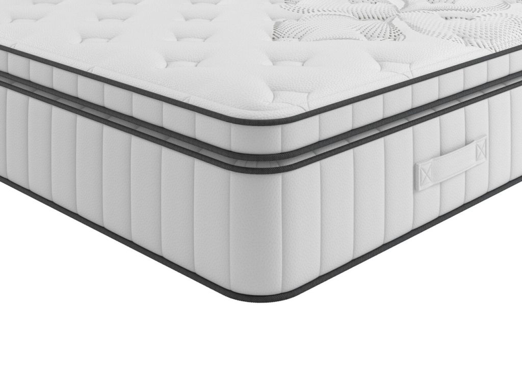 iGel NanoTech 4000i Plushtop, corner view of the plush top and side panel