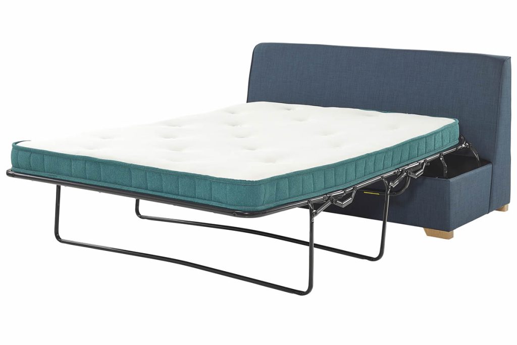MyBedFrames memory foam sofa bed mattress on an open sofa bed frame