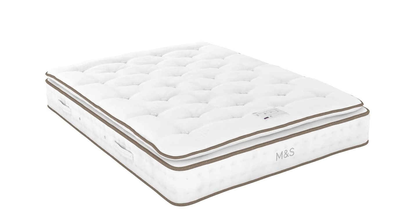 M&S 1000 British Wool Pocket Spring Medium Firm Pillowtop Mattress