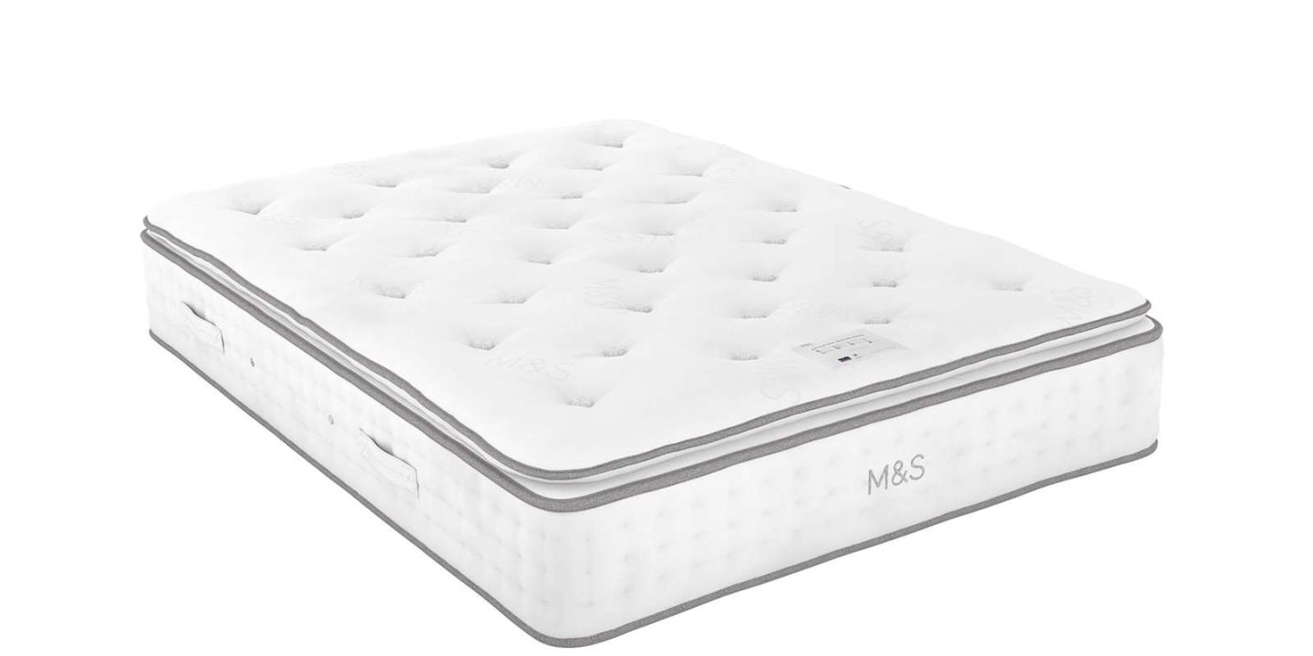 M&S 2500 British Wool Pocket Spring Medium Pillowtop Mattress