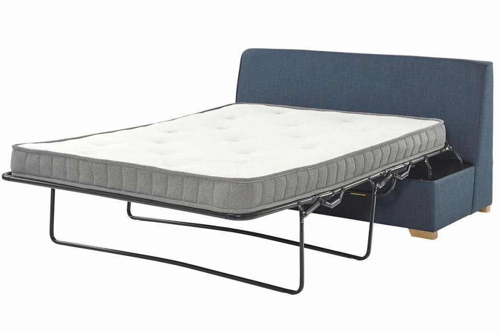 MyBedFrames pocket spring sofa bed mattress on an open sofa bed frame