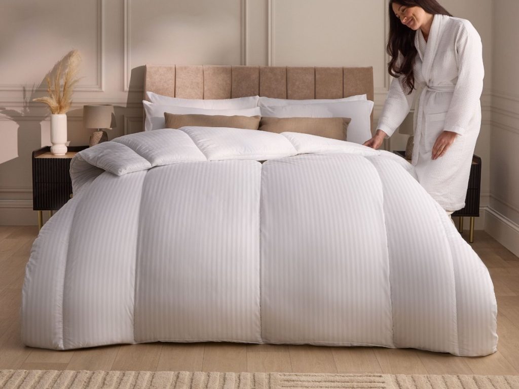 Silentnight Hotel Collection duvet on a made double bed