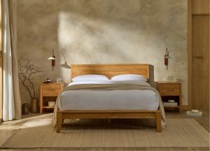 Simba Yasumi Solid Oak Bed with Headboard