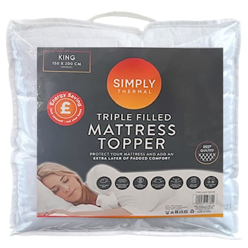 Simply Thermal Triple Filled Mattress Topper